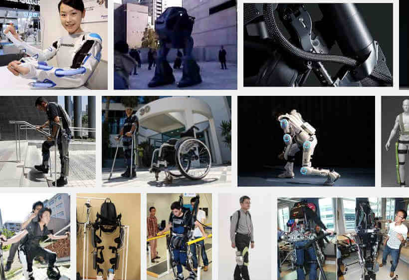 Images of exoskeletons from a Google search