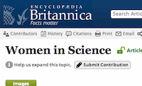 Enyclopedia Britannica Women in Science