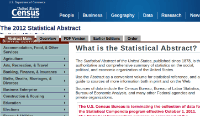 2012 Statistical USA Census Abstracts
