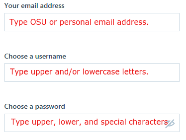 Type in the credentials necessary to login next time.
