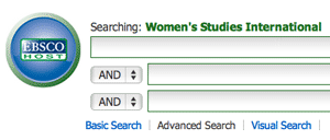 Ebsco Host search